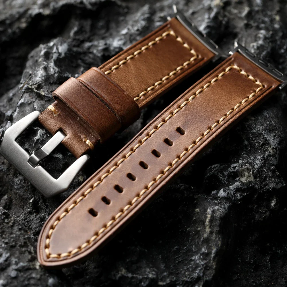 Signature Cowhide Leather Apple Watch Band - Image 6