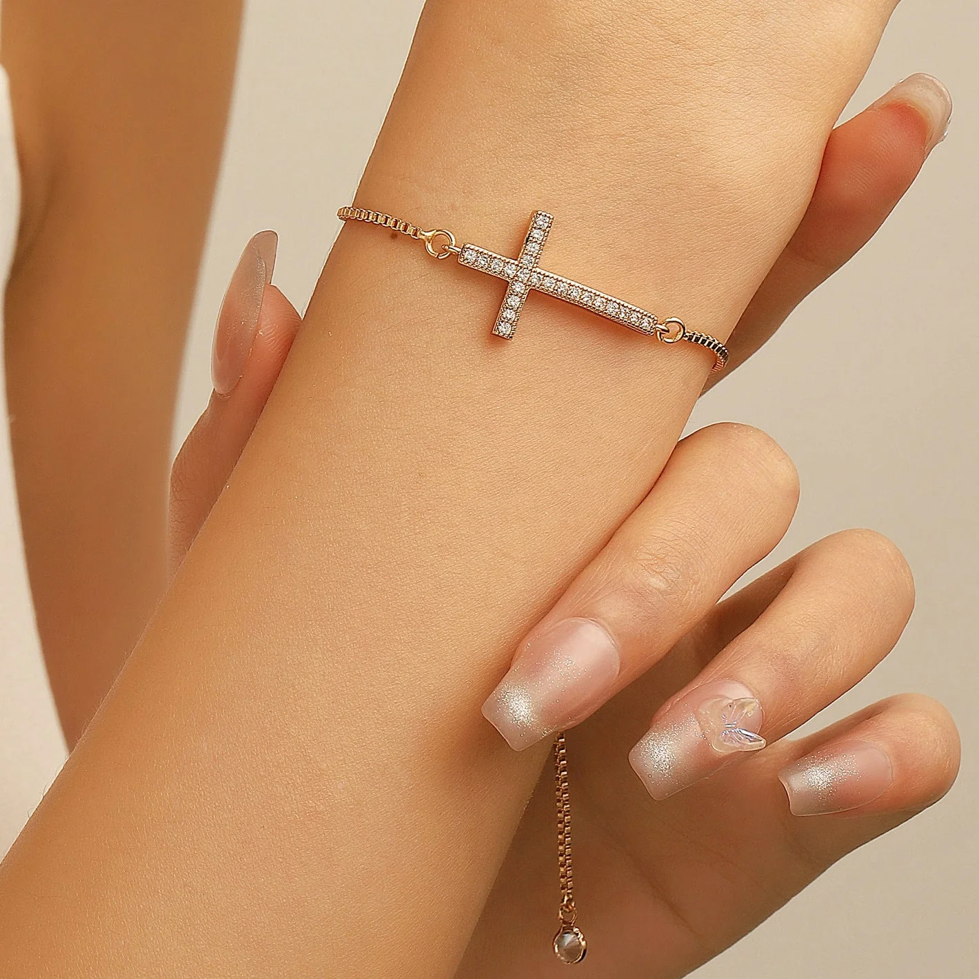 Sophia Faith Cross Bracelet - Image 4