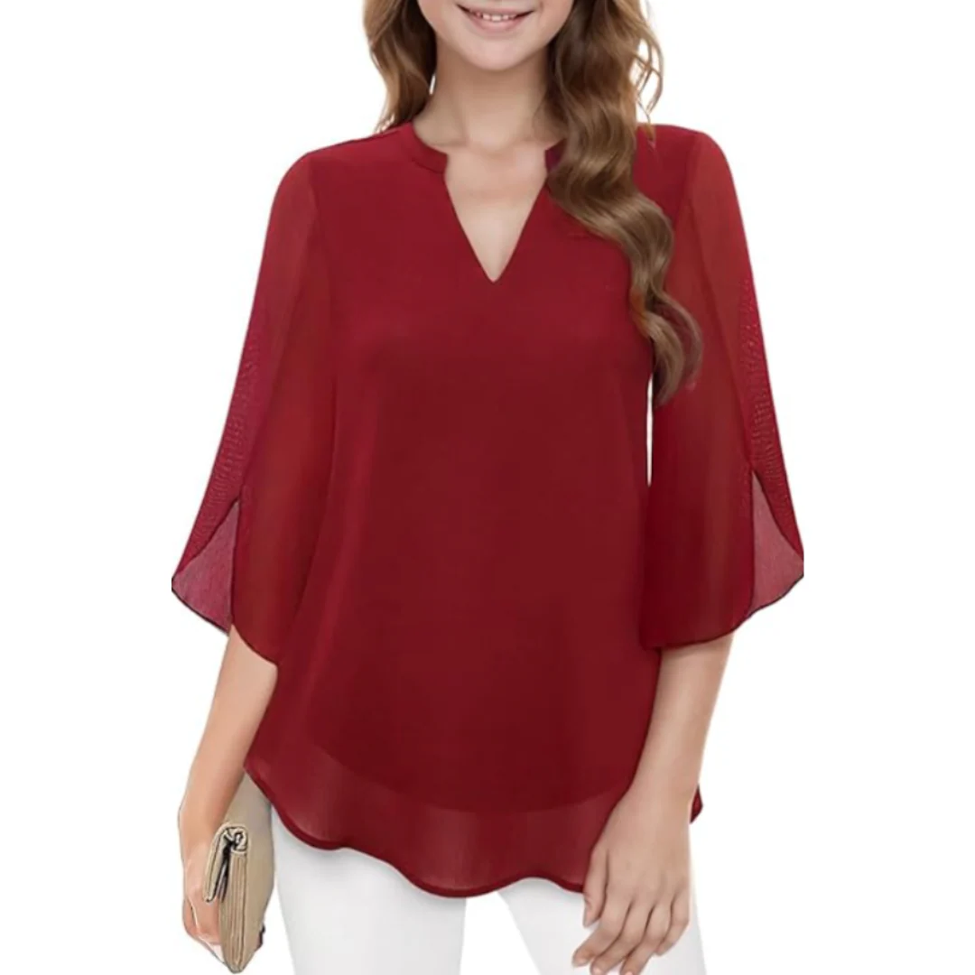 Sophia Lane Chiffon Blouse - Image 11