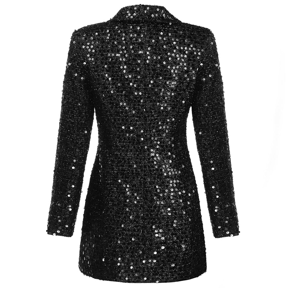 Sparkling Aine Glitter Blazer Dress - Image 3