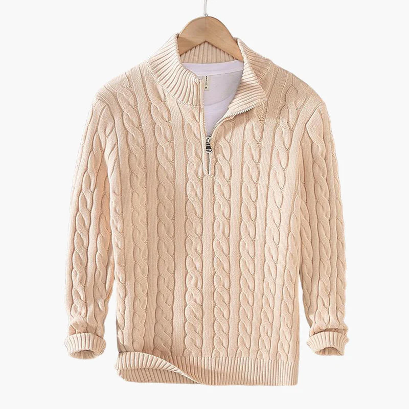 St. Vincent Zipped Cable Sweater - Image 11