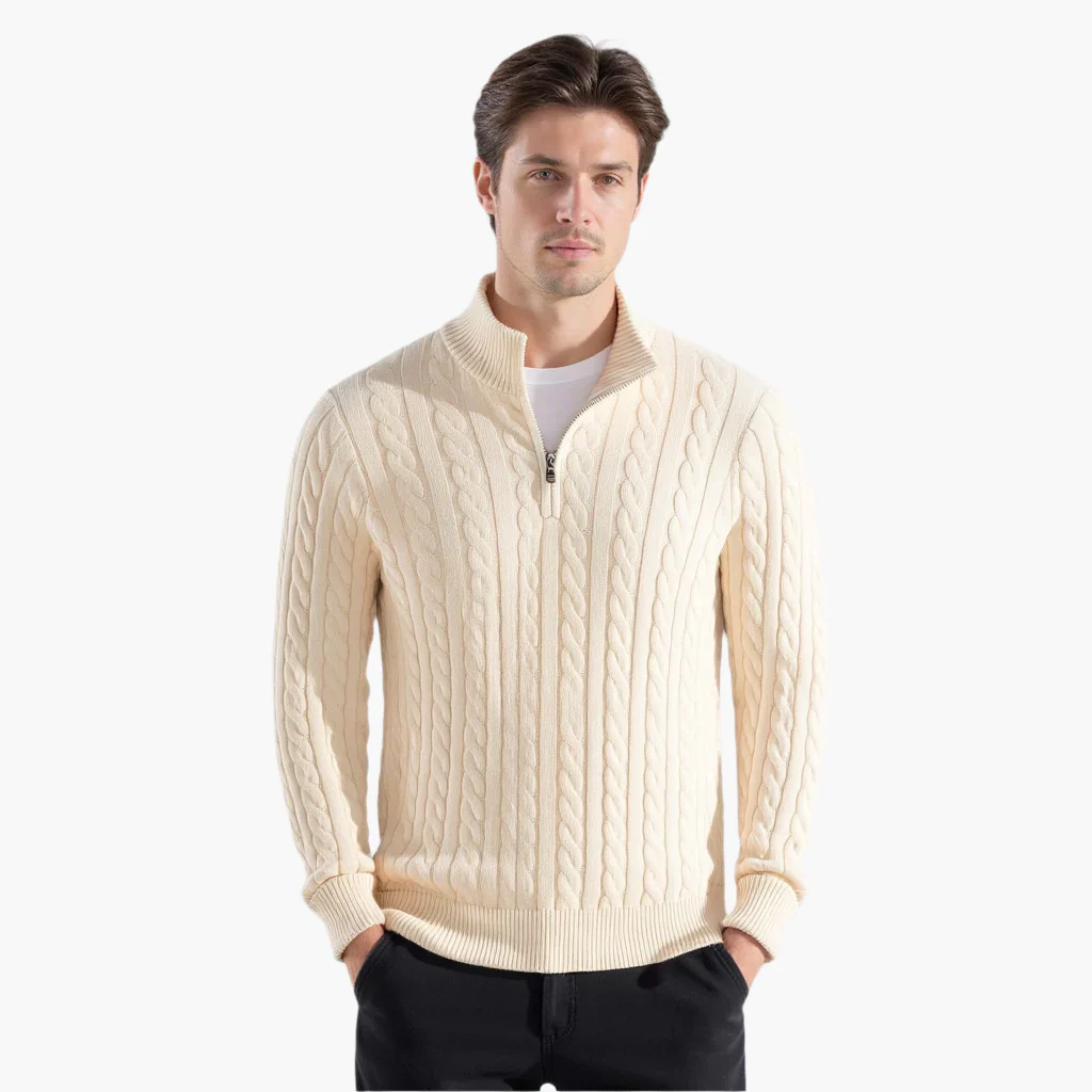 St. Vincent Zipped Cable Sweater - Image 12