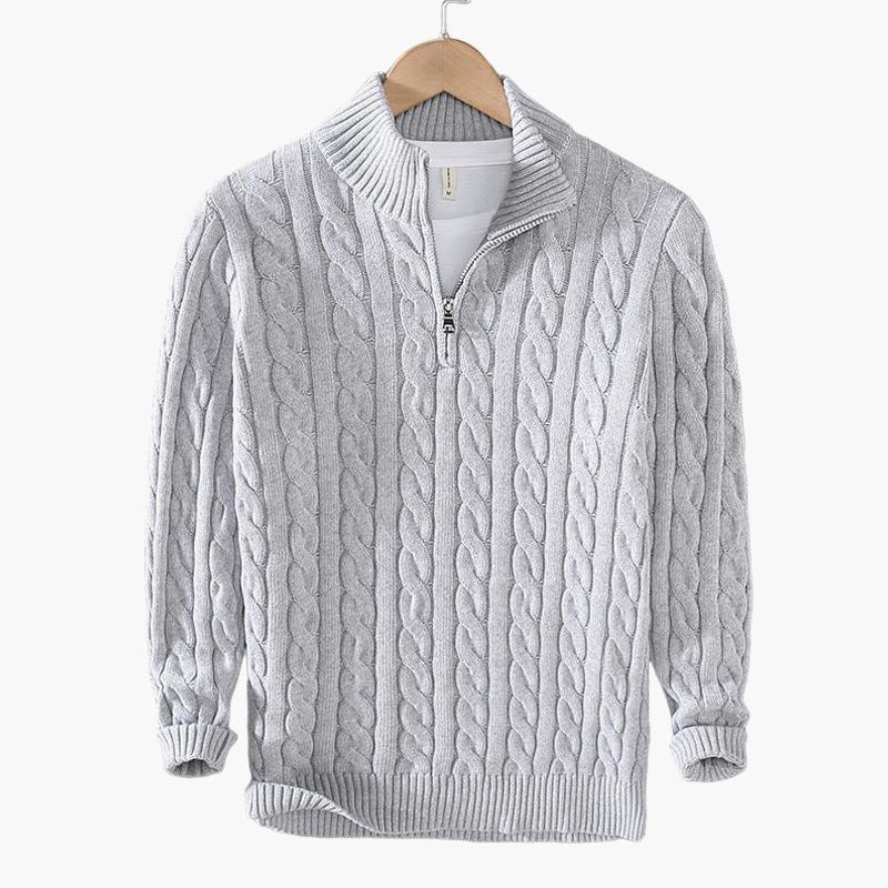 St. Vincent Zipped Cable Sweater - Image 3