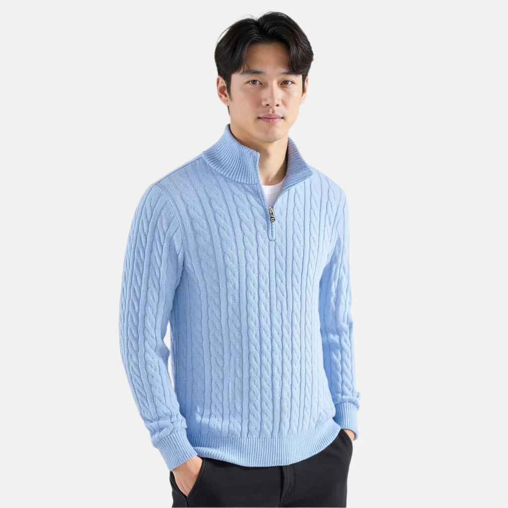 St. Vincent Zipped Cable Sweater - Image 6