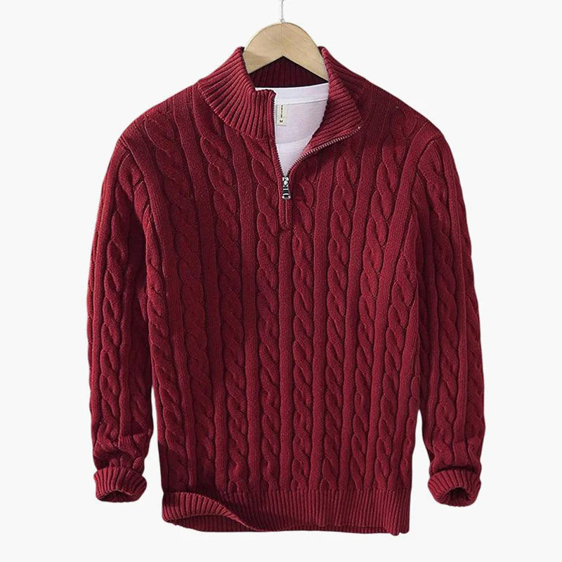 St. Vincent Zipped Cable Sweater - Image 7