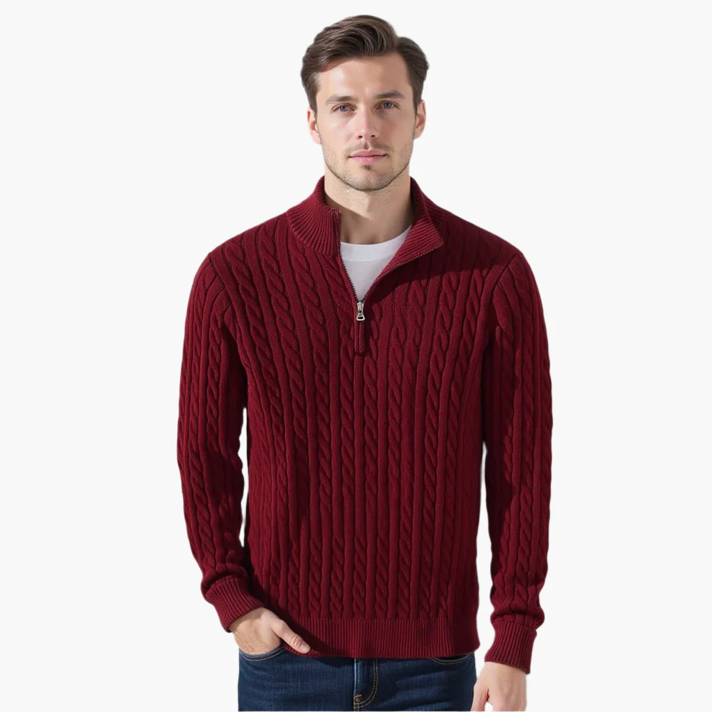 St. Vincent Zipped Cable Sweater - Image 8