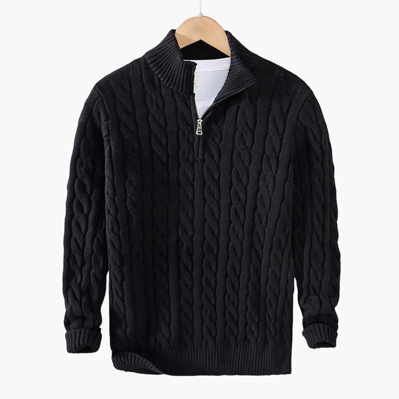 St. Vincent Zipped Cable Sweater - Image 9