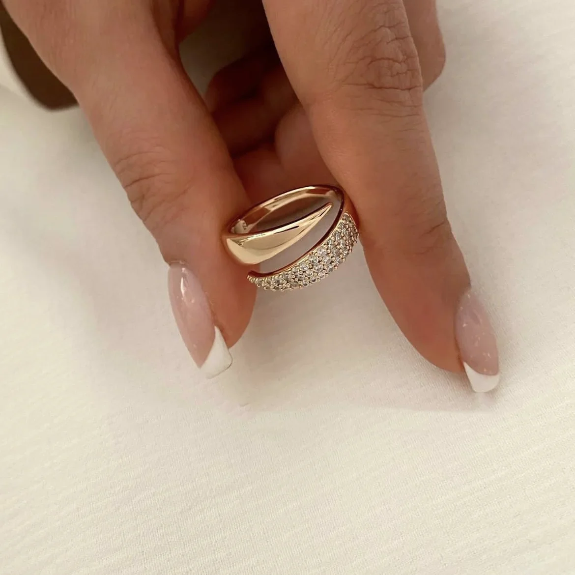 Stainless Steel 18 K Gold Rings for Women - Image 4