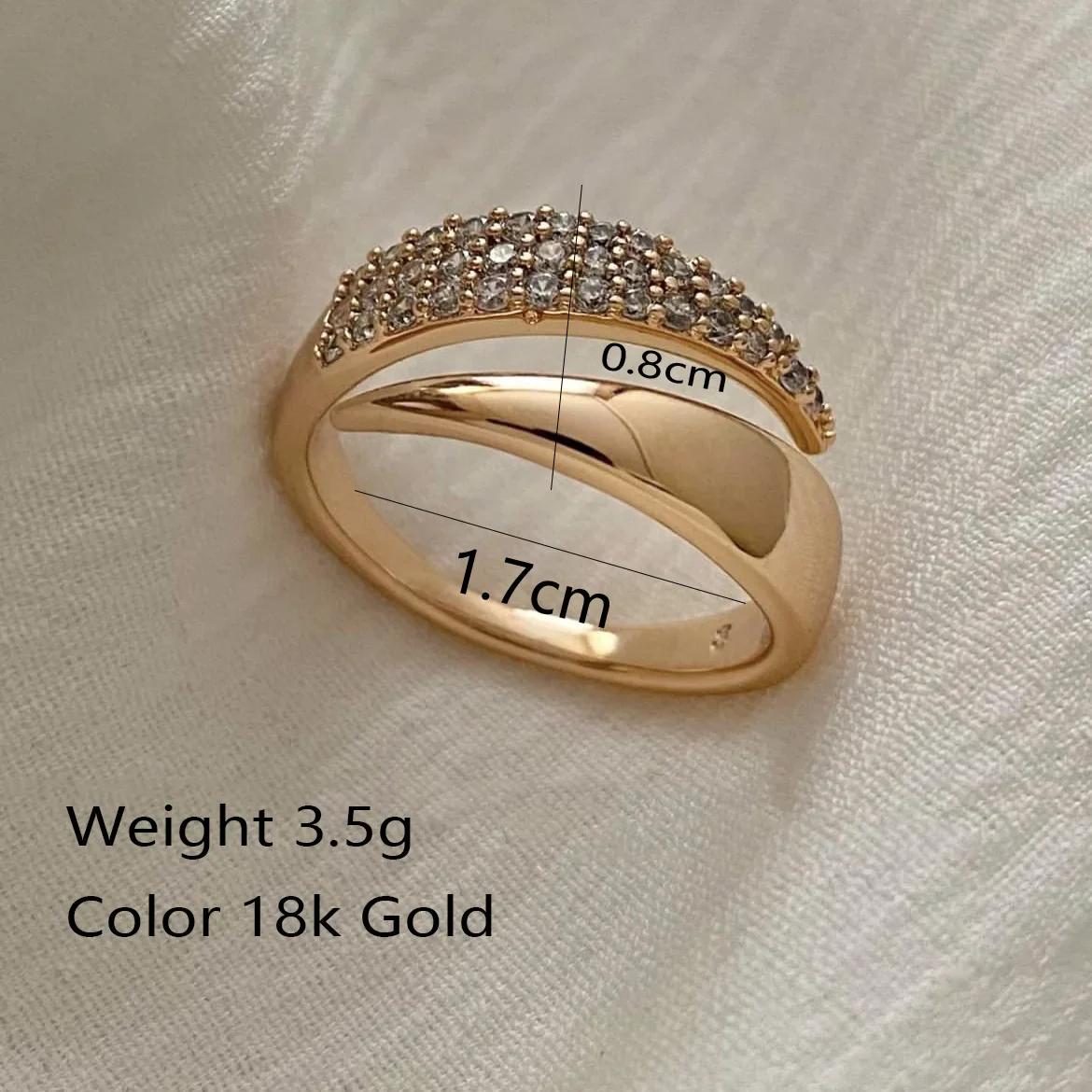 Stainless Steel 18 K Gold Rings for Women - Image 5