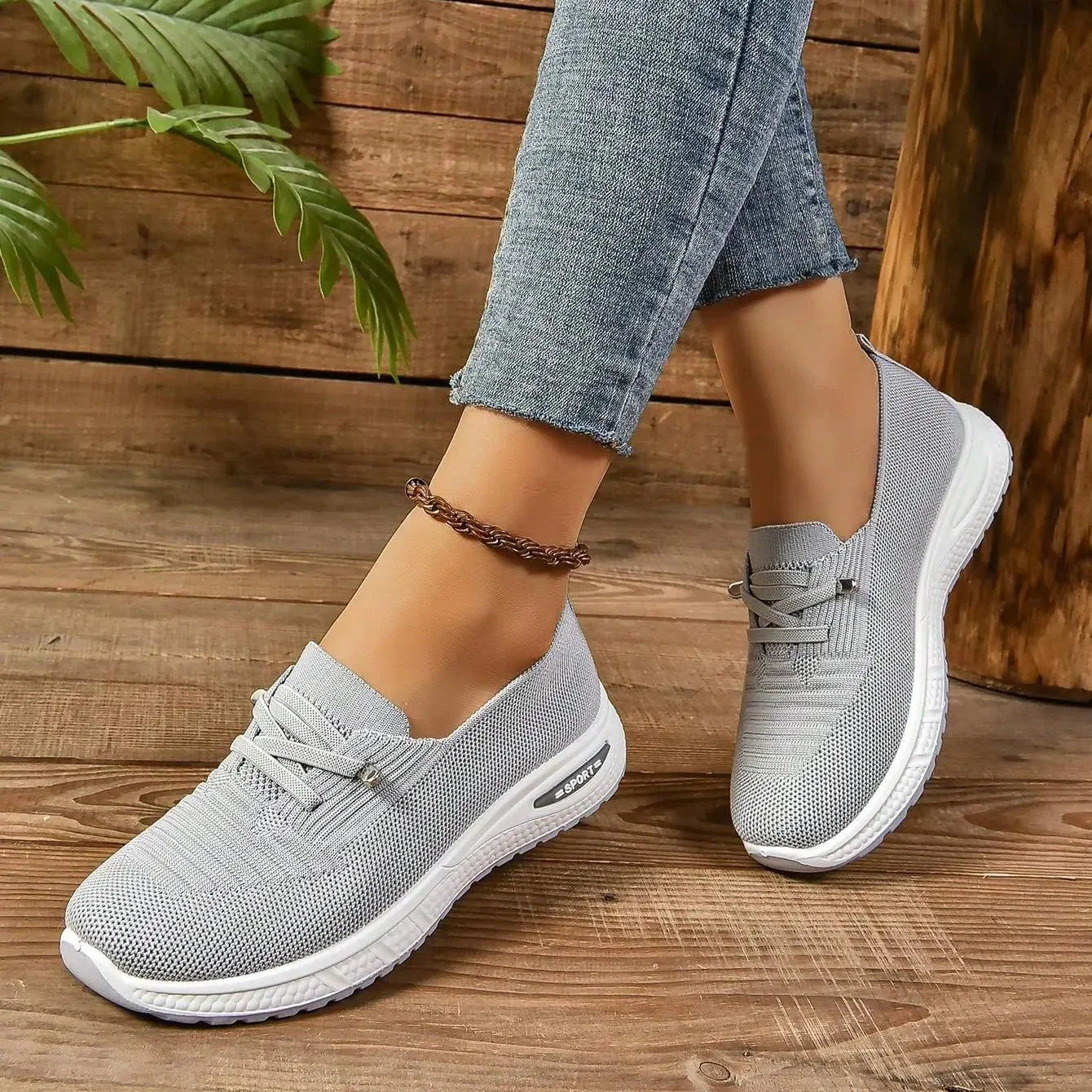 Stella Morgan Knit Sneakers - Image 4