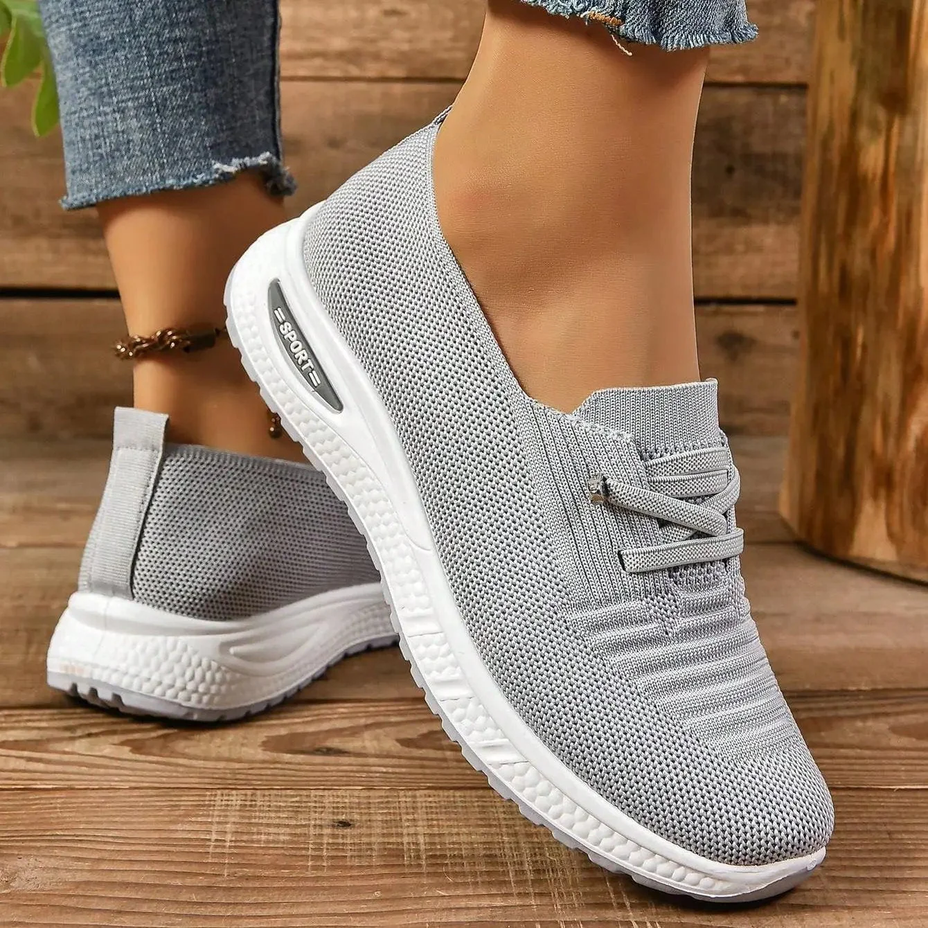 Stella Morgan Knit Sneakers - Image 5