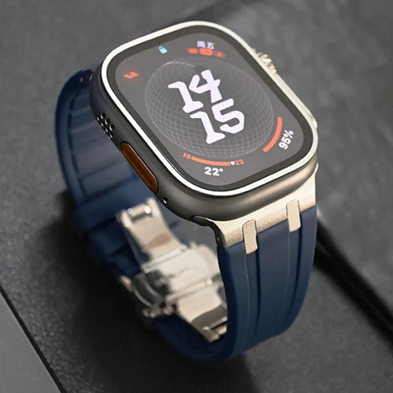 TitaniumGrip Silicone Apple Watch Band - Image 23