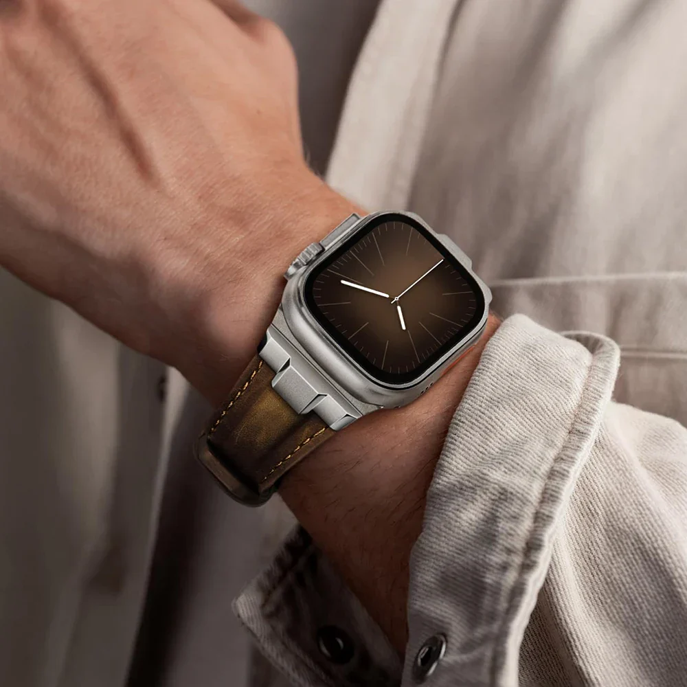 TitaniumStyle Leather Apple Watch Band - Image 7