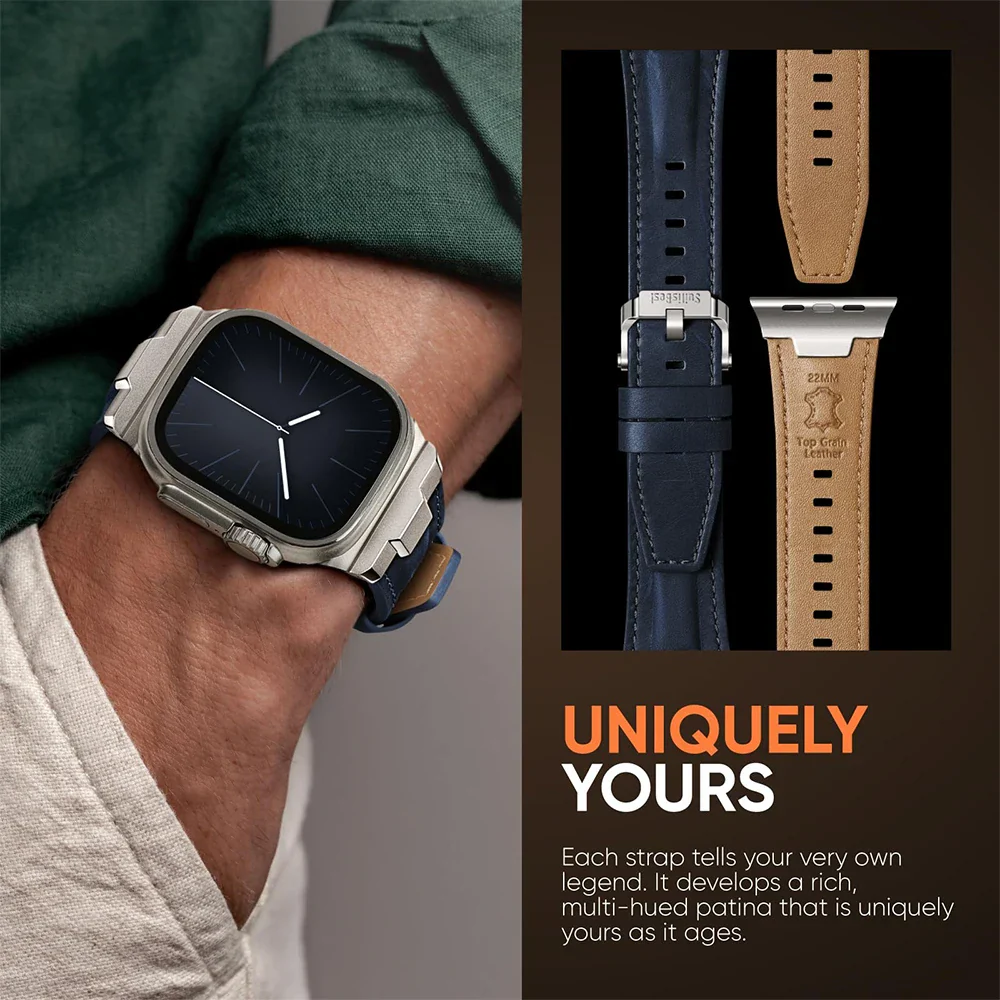 TitaniumStyle Leather Apple Watch Band - Image 8