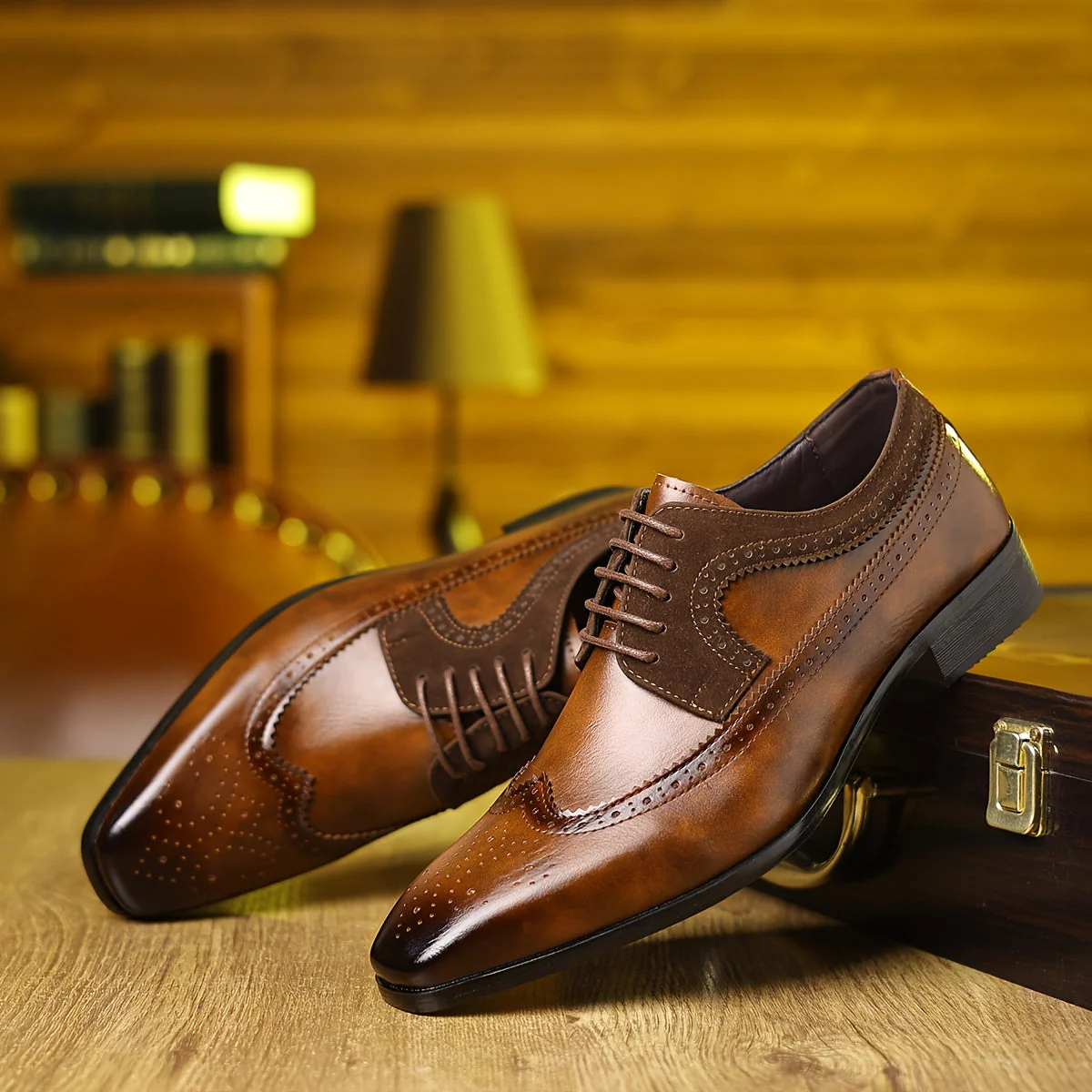 Tom Pierson Oxford Brogue Shoes - Image 4