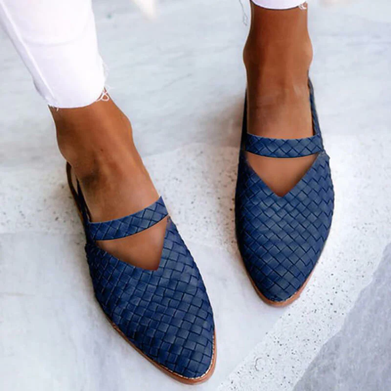 Valentina Brooks Woven Flats - Image 3