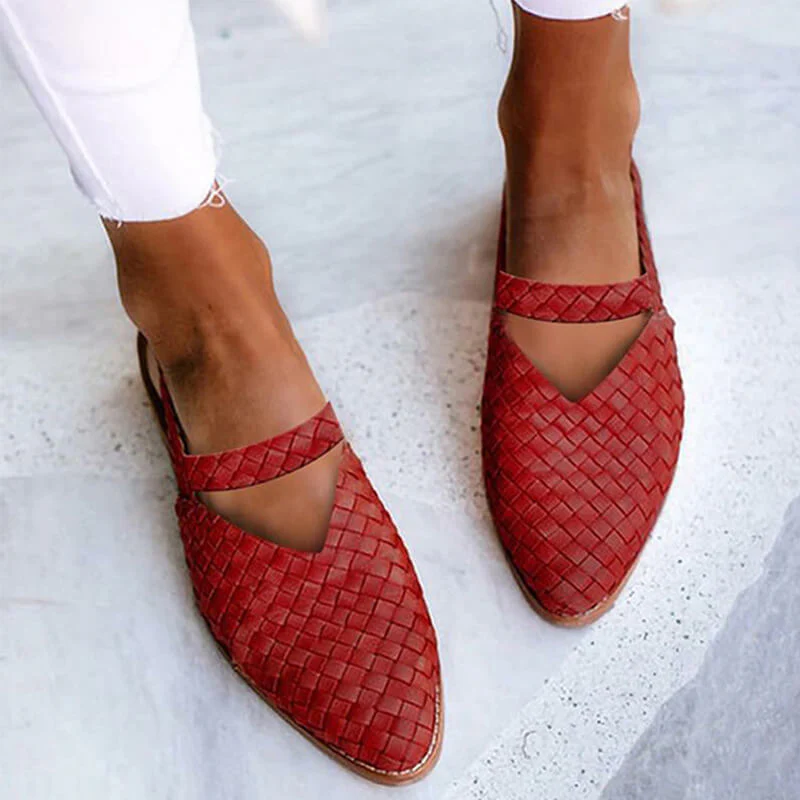 Valentina Brooks Woven Flats - Image 5