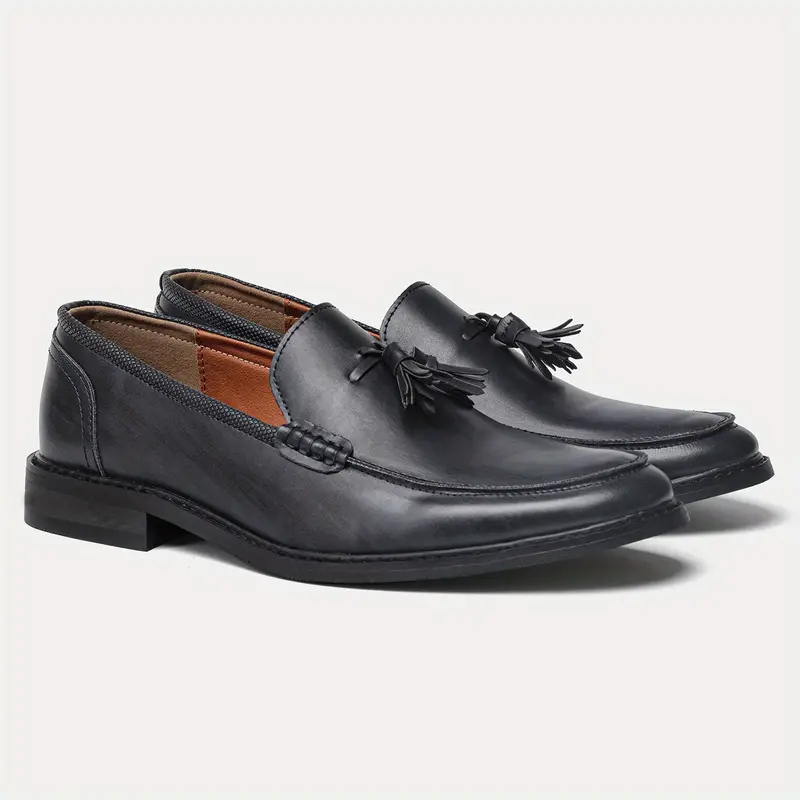 Valentino Genuine Leather Tassel Loafers - Image 12