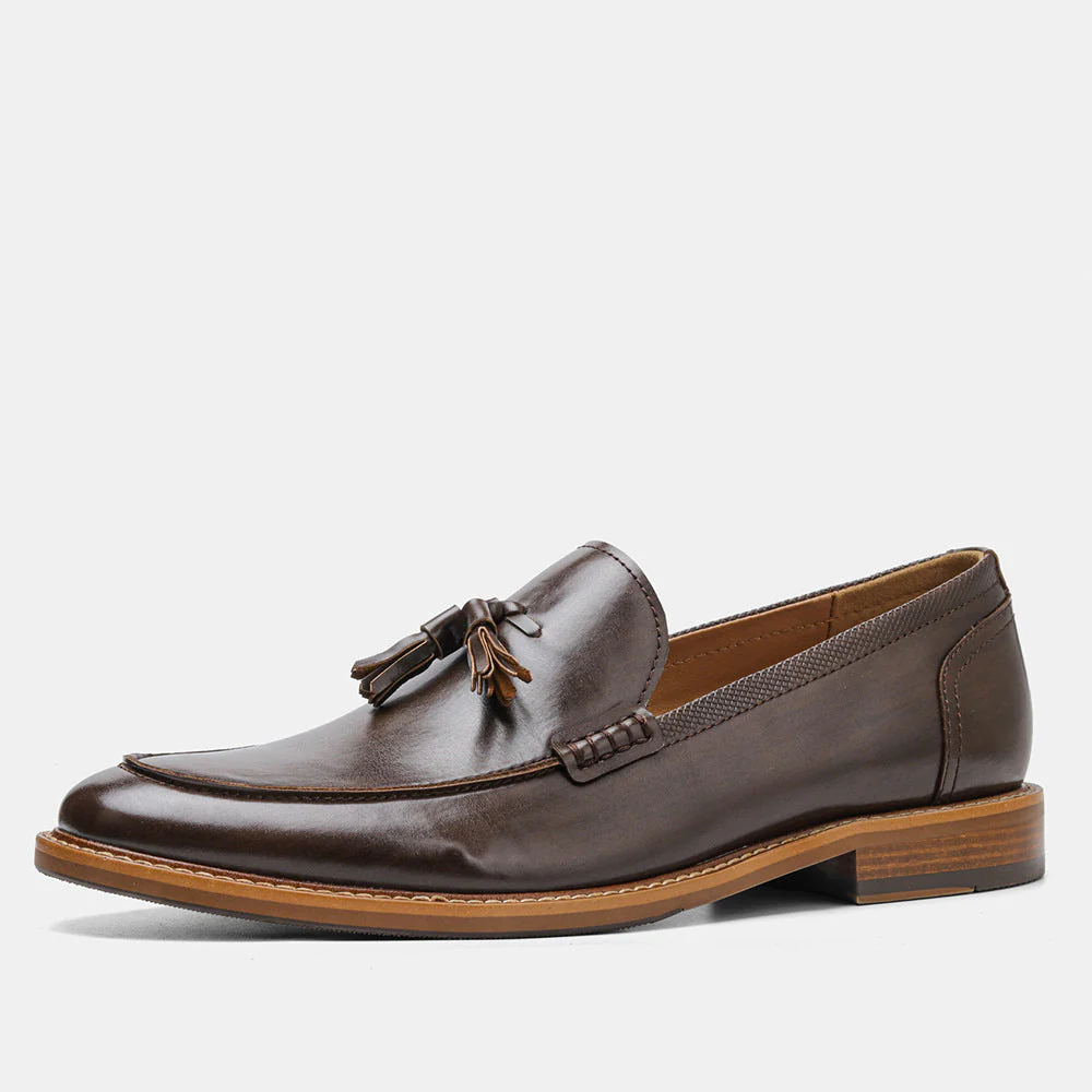 Valentino Genuine Leather Tassel Loafers - Image 5