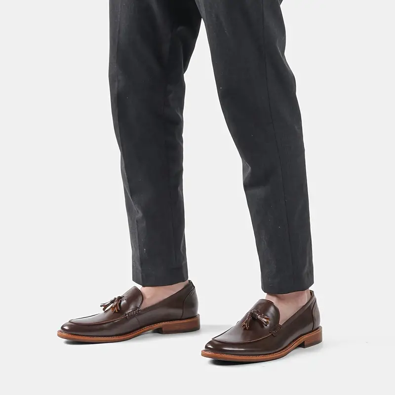Valentino Genuine Leather Tassel Loafers - Image 6