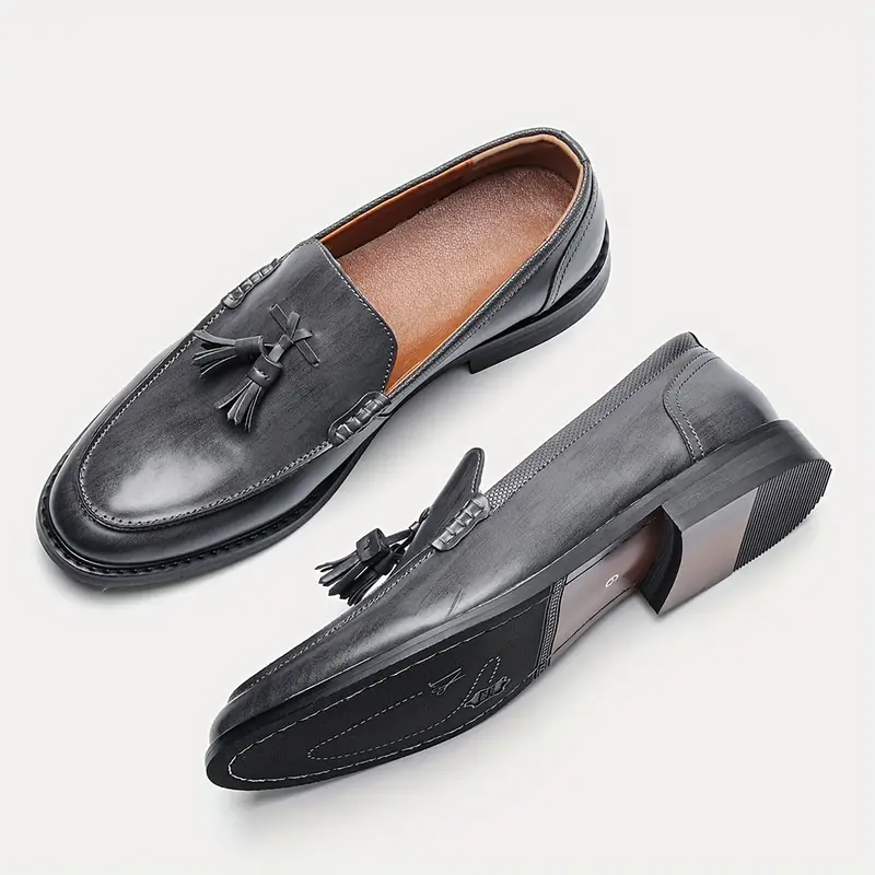 Valentino Genuine Leather Tassel Loafers - Image 8