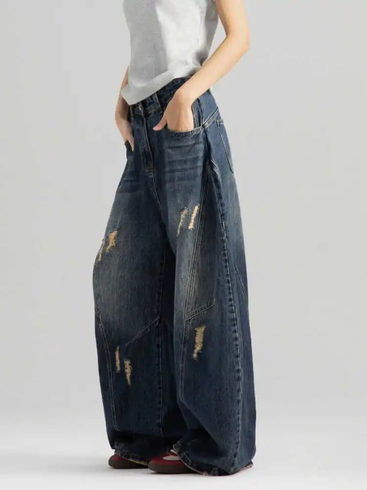 Clara Woods Wide Leg Denim Trousers - Image 2